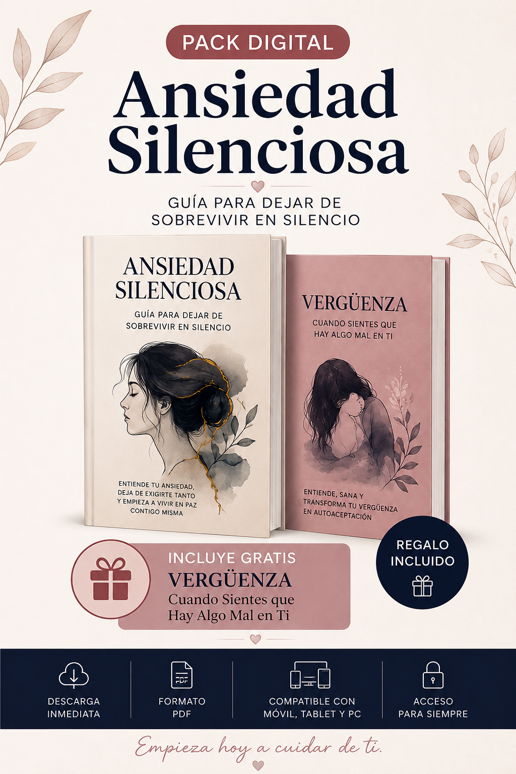 Pack Sana Tu Mundo Interior | Ansiedad Silenciosa + Regalo Especial