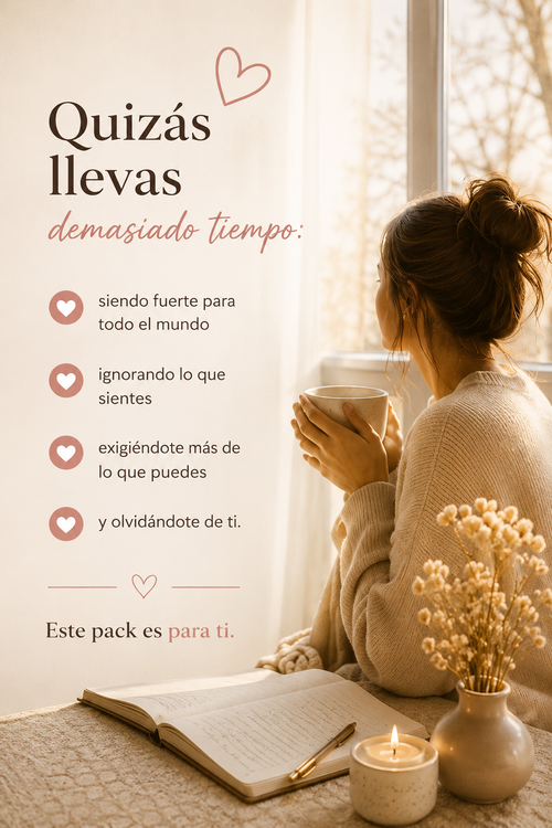 Pack Vuelve a Ti 💛 5 guías para reconectar contigo misma
