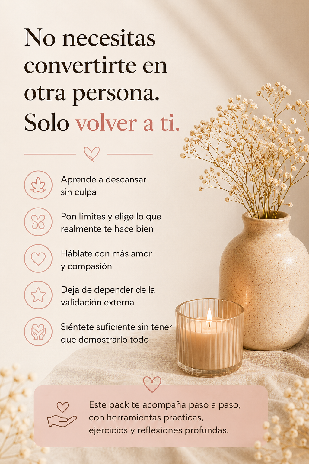 Pack Vuelve a Ti 💛 5 guías para reconectar contigo misma